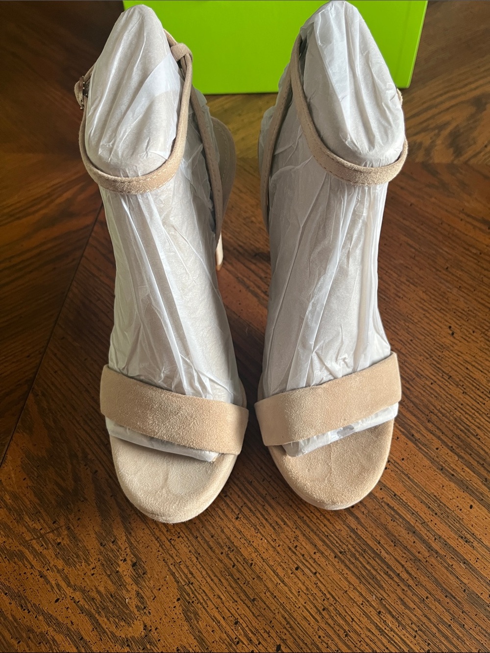 Sam Edelman Jade Cappuccino Suede Sandals 8.5